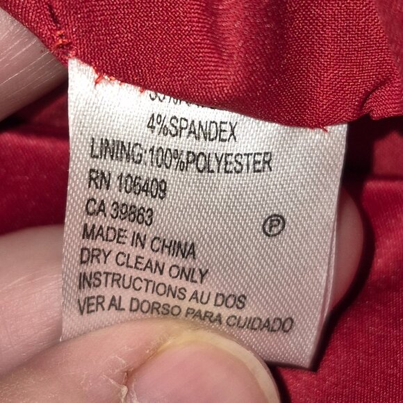 NWT Red Tahari Evening Dress with Back Bow (12) - Picture 12 of 13